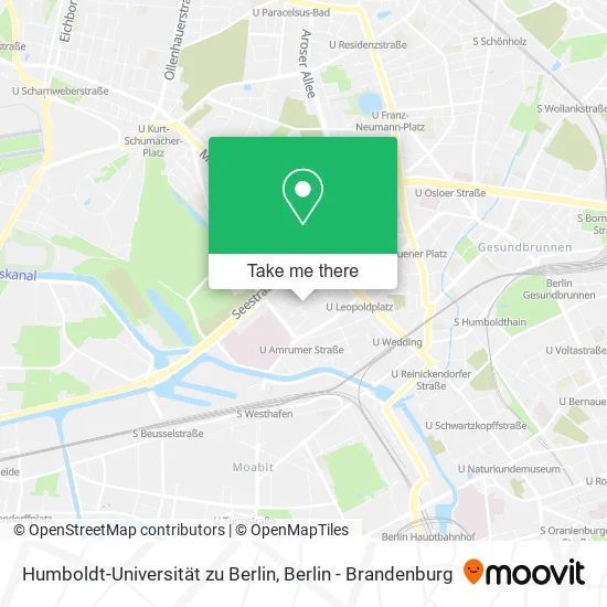 Карта Humboldt-Universität zu Berlin
