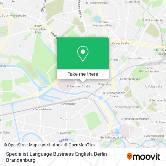 Specialist Language Business English map