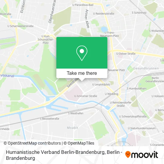 Карта Humanistische Verband Berlin-Brandenburg