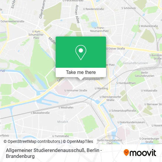 Карта Allgemeiner Studierendenausschuß