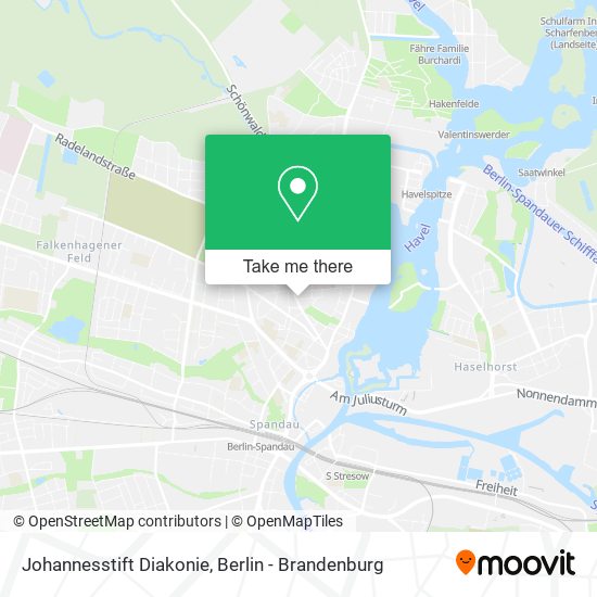 Johannesstift Diakonie map