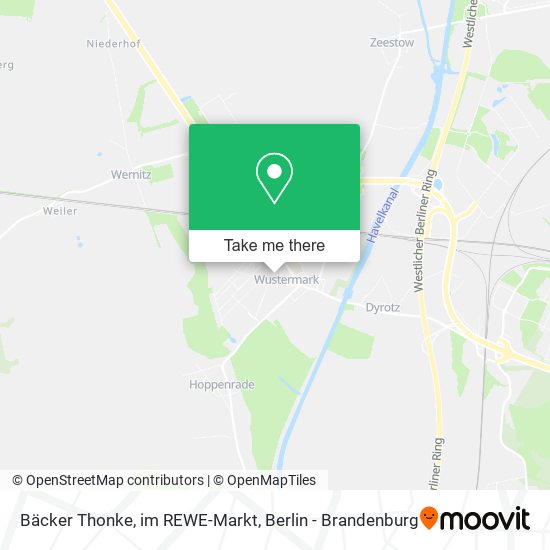 Bäcker Thonke, im REWE-Markt map