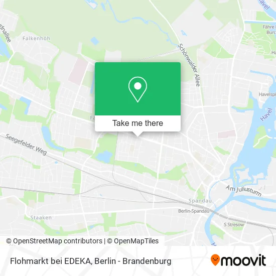 Карта Flohmarkt bei EDEKA