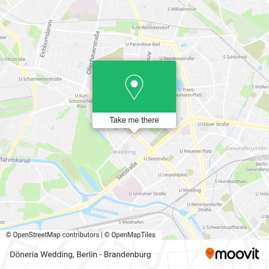 Döneria Wedding map