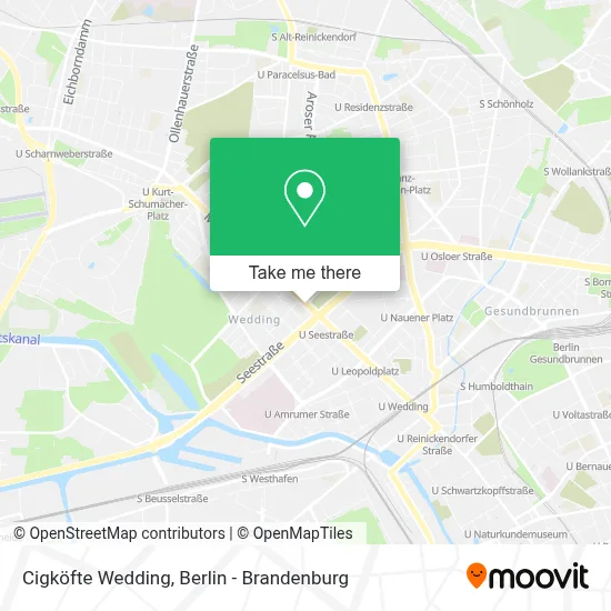 Cigköfte Wedding map