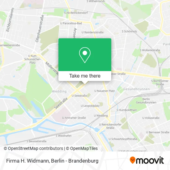 Firma H. Widmann map