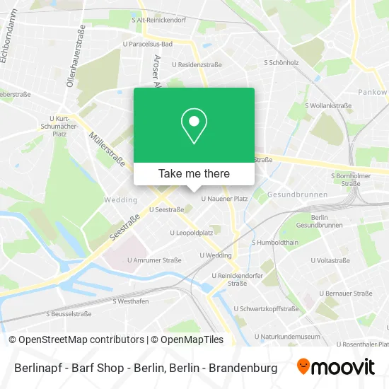 Карта Berlinapf - Barf Shop - Berlin