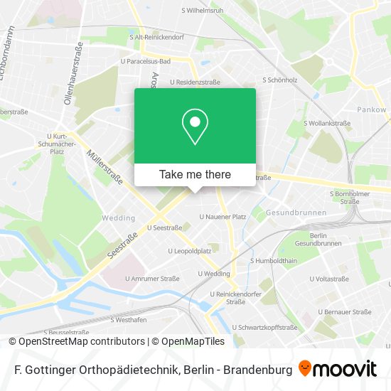 F. Gottinger Orthopädietechnik map