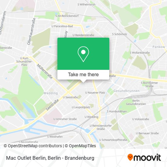 Mac Outlet Berlin map
