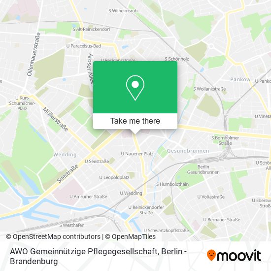 AWO Gemeinnützige Pflegegesellschaft map