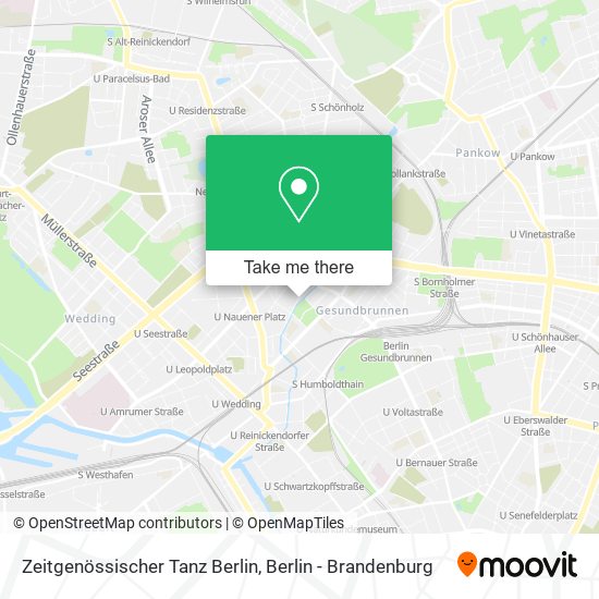 Карта Zeitgenössischer Tanz Berlin