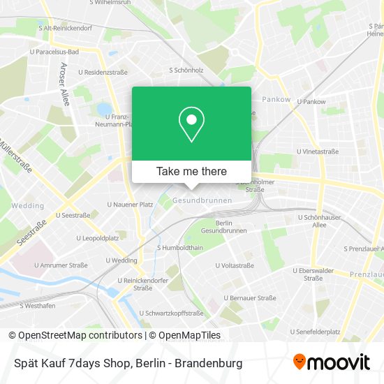 Карта Spät Kauf 7days Shop