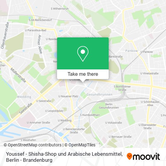 Youssef - Shisha-Shop und Arabische Lebensmittel map