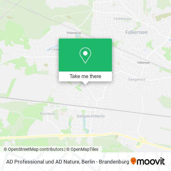 AD Professional und AD Nature map