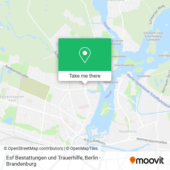 Esf Bestattungen und Trauerhilfe map