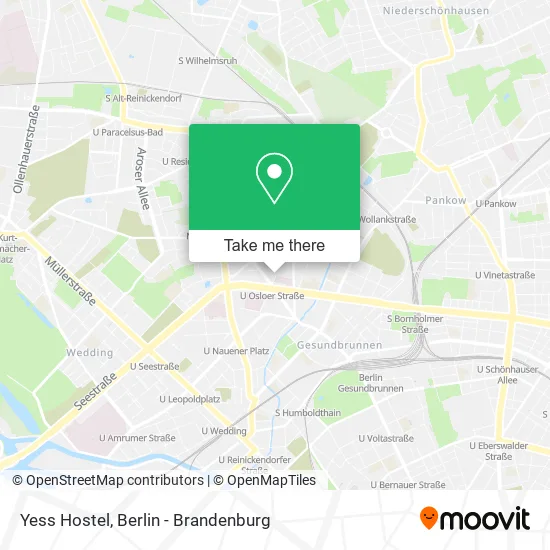Карта Yess Hostel