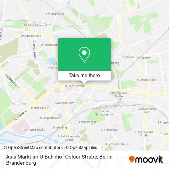 Asia Markt im U-Bahnhof Osloer Strabe map