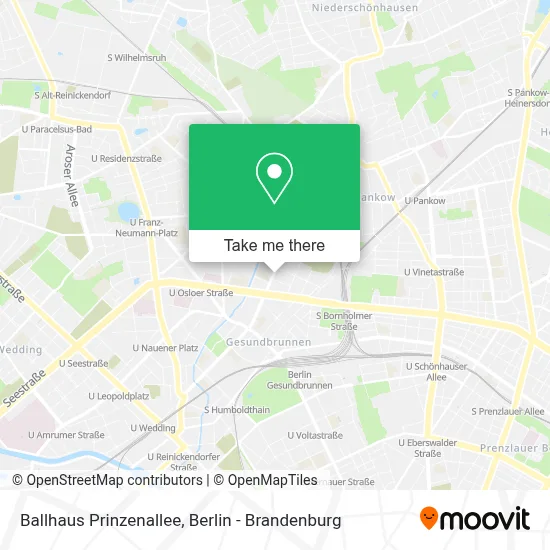 Ballhaus Prinzenallee map