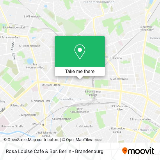 Карта Rosa Louise Café & Bar