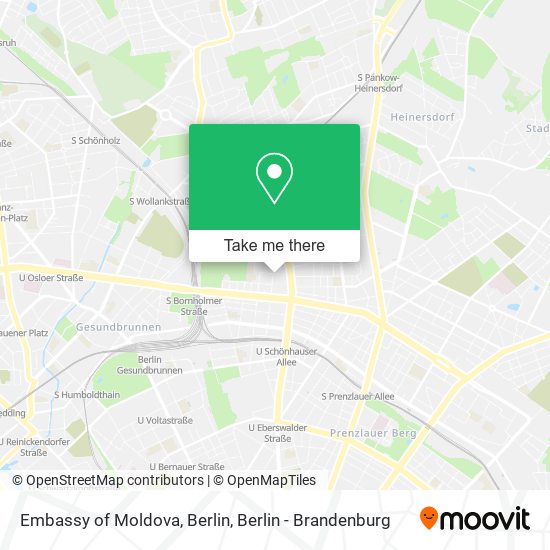 Embassy of Moldova, Berlin map