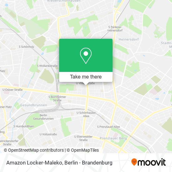 Amazon Locker-Maleko map