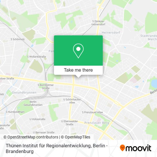 Thünen Institut für Regionalentwicklung map