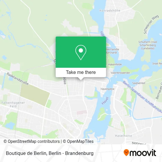 Boutique de Berlin map