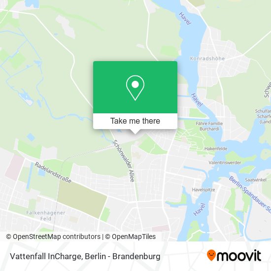 Vattenfall InCharge map