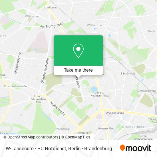 W-Lansecure - PC Notdienst map