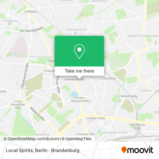 Local Spirits map