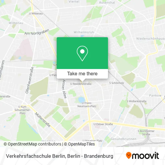 Карта Verkehrsfachschule Berlin