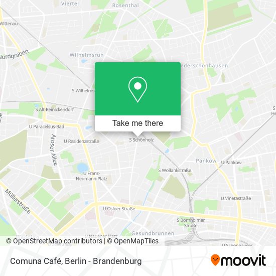 Comuna Café map