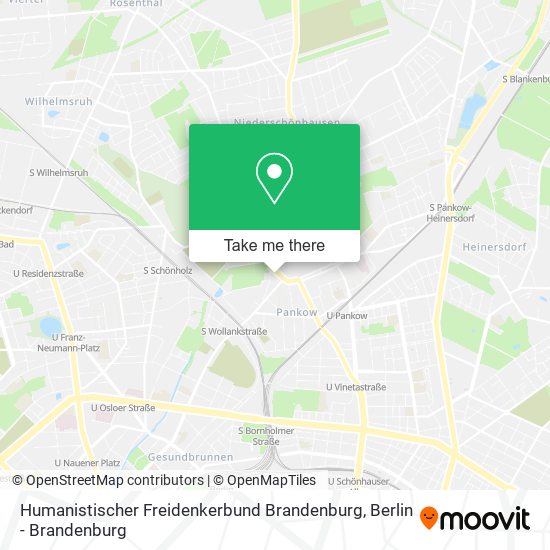Humanistischer Freidenkerbund Brandenburg map