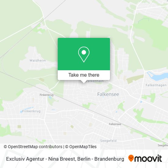 Exclusiv Agentur - Nina Breest map