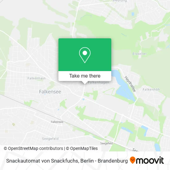 Карта Snackautomat von Snackfuchs