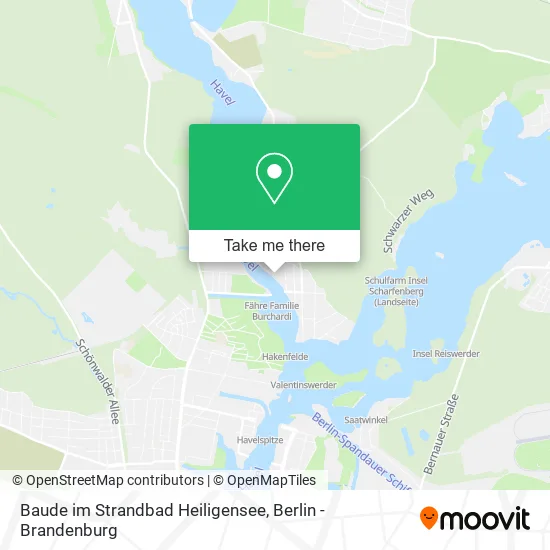 Карта Baude im Strandbad Heiligensee