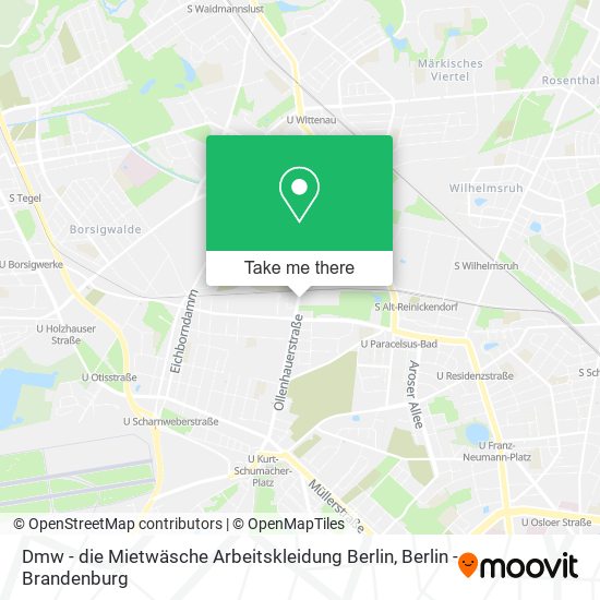 Dmw - die Mietwäsche Arbeitskleidung Berlin map