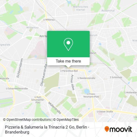 Pizzeria & Salumeria la Trinacria 2 Go map