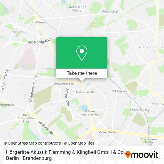 Hörgeräte-Akustik Flemming & Klingbeil GmbH & Co map
