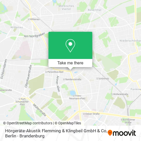 Hörgeräte-Akustik Flemming & Klingbeil GmbH & Co map