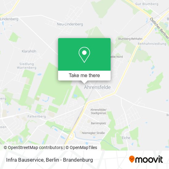 Infra Bauservice map