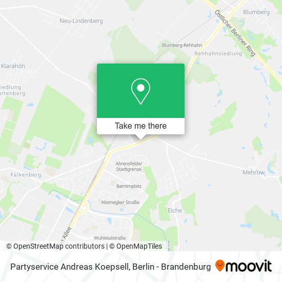 Partyservice Andreas Koepsell map