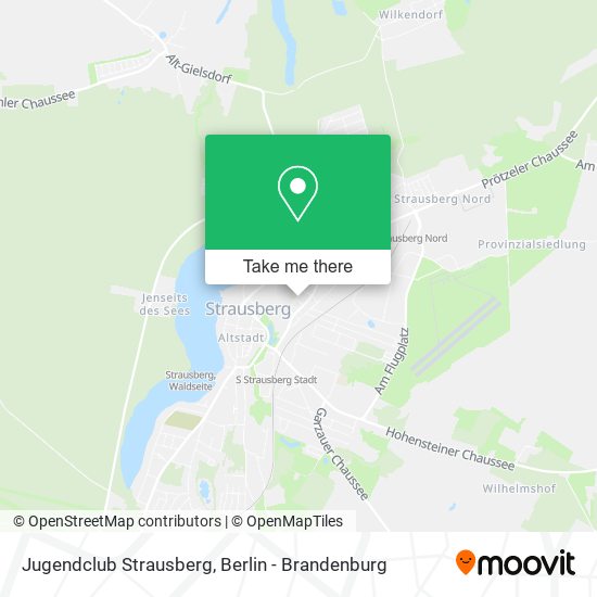 Jugendclub Strausberg map