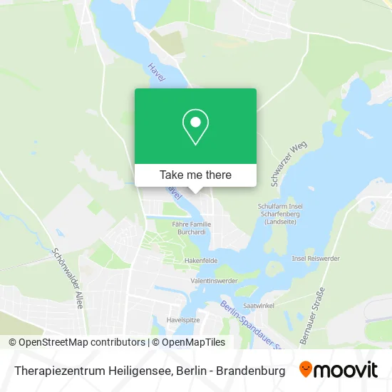 Карта Therapiezentrum Heiligensee