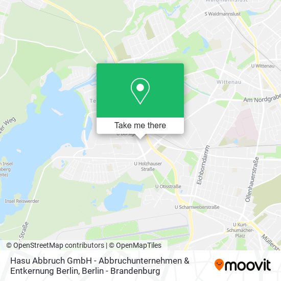 Карта Hasu Abbruch GmbH - Abbruchunternehmen & Entkernung Berlin