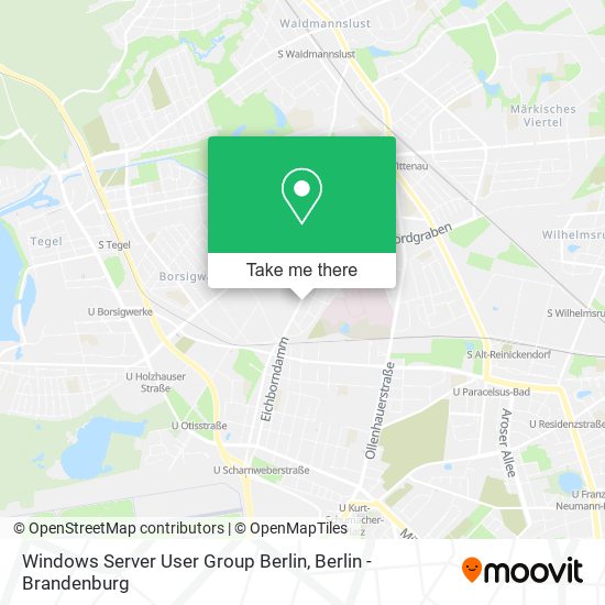 Windows Server User Group Berlin map