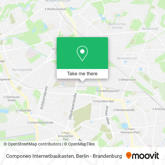 Карта Componeo Internetbaukasten