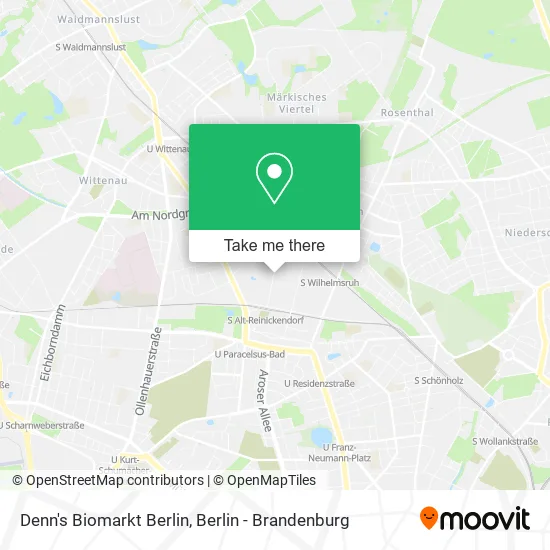Карта Denn's Biomarkt Berlin
