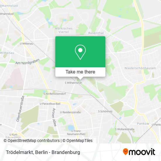 Trödelmarkt map