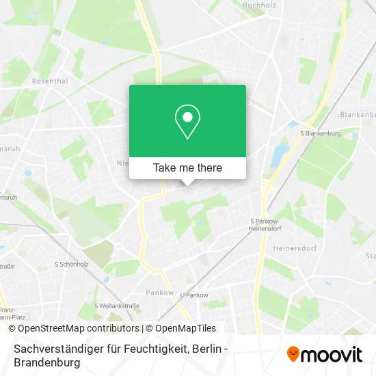 Карта Sachverständiger für Feuchtigkeit